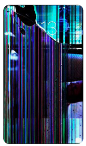 Dejar claro el problema de rayas en la pantalla de un celular Rayas en una pantalla de celular con falla